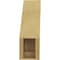 Ekena Millwork 5-inch W x 12-inch D x 16-inch H Imperial Rough Cedar Woodgrain TimberThane Knee Brace, Primed BRCUR05X12X16IMPRCPR - alternate 4